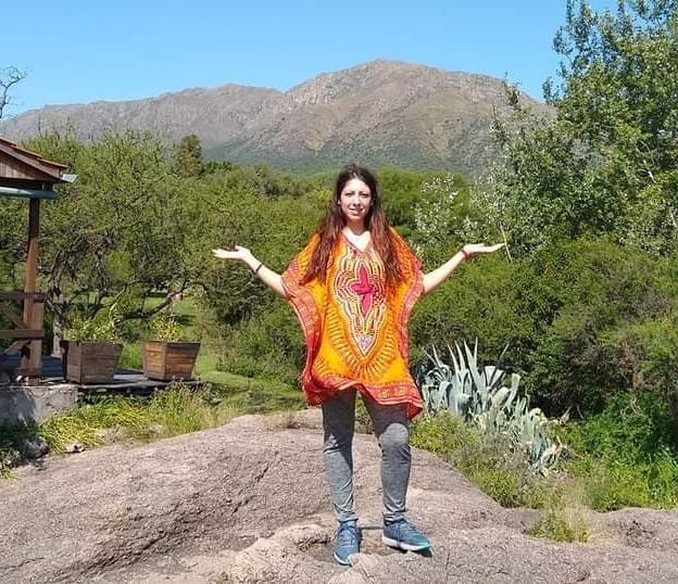 Nadia en la montaña